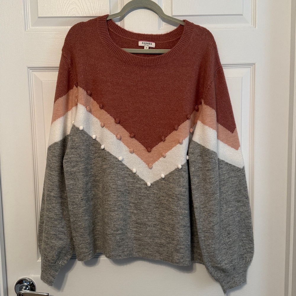ANDREE BY UNIT Pink Knit Sweater